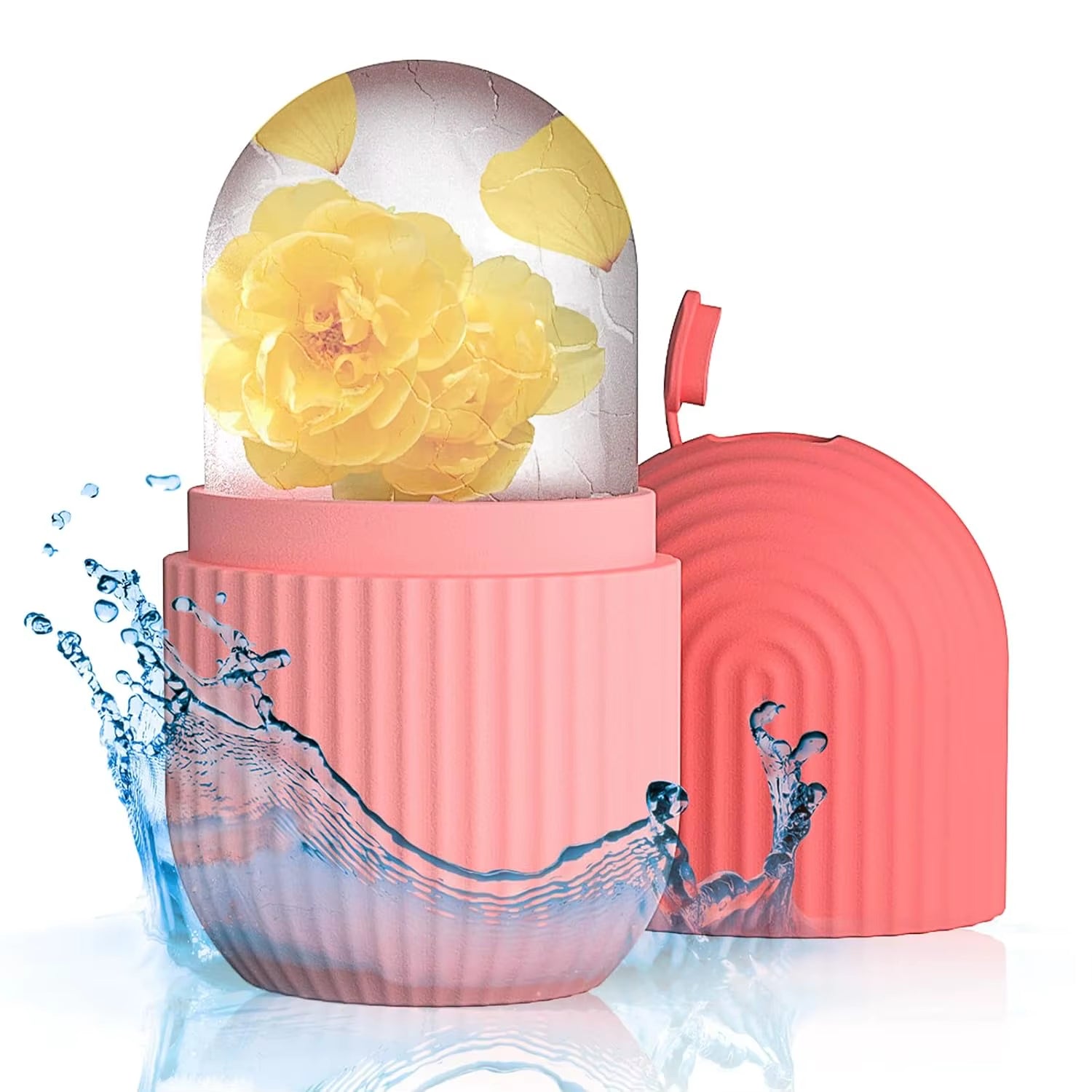 Ice Roller for Face & Eyes — Reusable Cooling Facial Massager for Puffiness, Stress & Morning Glow