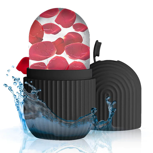 Ice Roller for Face & Eyes — Reusable Cooling Facial Massager for Puffiness, Stress & Morning Glow